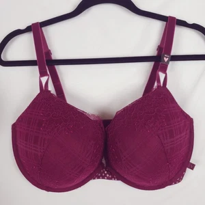 Victoria's Secret Sexy Tee Push-Up BH 38DD gepolstert Bügel Multiway Träger Pflaume - Bild 1 von 12