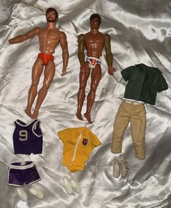 Vintage BIG JIM Doll Basketball Olympics Diving Clothing Shoes Accessories Lot - Picture 1 of 17