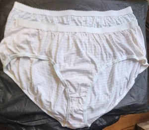 2 Pares Talla 14 Pierna Alta Rayas 85% Algodón 15% Lycra PANTY EE. UU. 1 Azul 1 PinK - Imagen 1 de 1