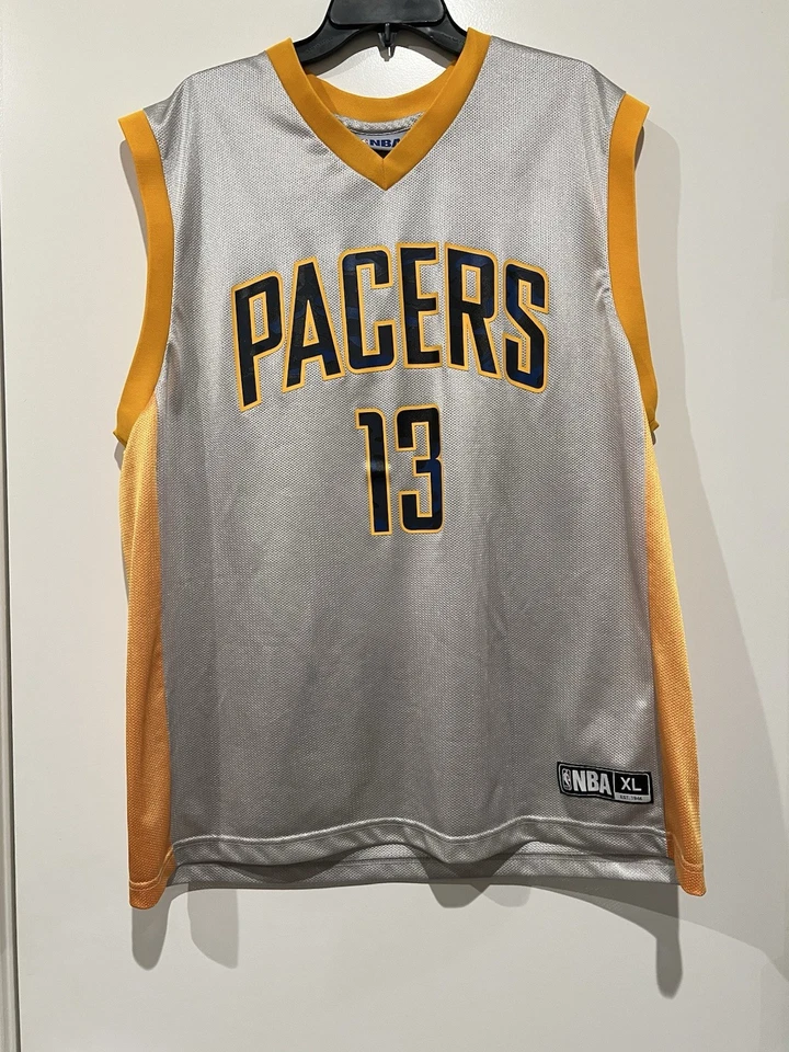 Подлинная футболка Indiana Pacers Пола Джорджа No13 NBA размер XL серая NBA (D97) - Изображение 1 из 4