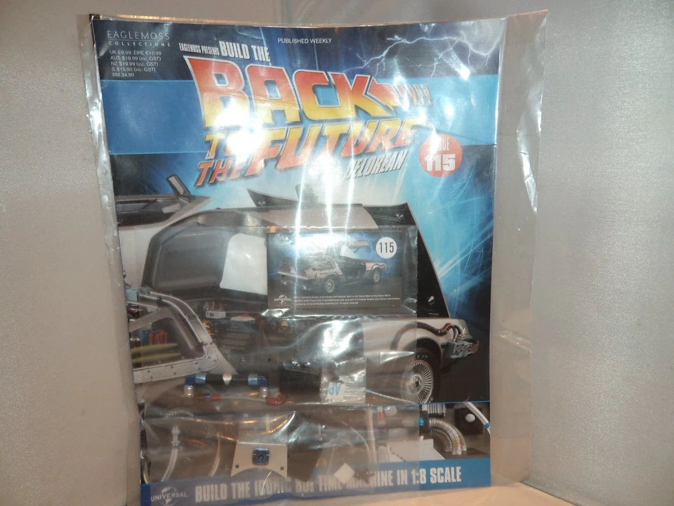 EAGLEMOSS  BUILD THE BACK TO THE FUTURE DELOREAN ISSUE 115 PART AND MAGAZINE - Image 1 of 1