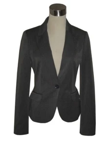 Express One Button Studio Stretch Jacket Sz 2 NWT $128 Gray - Picture 1 of 4