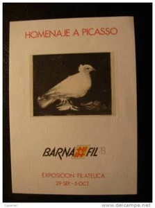 Espagne Barnafil 78 Feuille Souvenir Inscription Rouge - Photo 1/1