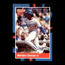 Mariano Duncan 1988 Donruss Los Angeles Dodgers #155 R319E 54