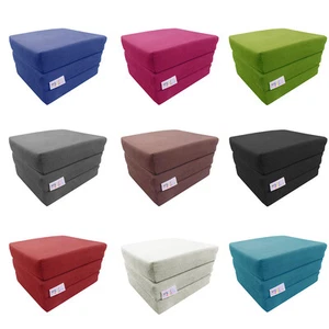 MyLayabout Adult Z Bed MEMORY FOAM Fold out bed /Chair/Mattress/Pouffe | Single - Picture 1 of 33