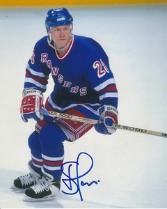 STEVE LARMER SIGNED NEW YORK NY RANGERS 8x10 PHOTO #2 Autograph - Picture 1 of 1