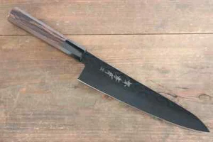 Takayuki Sakai Kurokage V-Gold No. 10 Hammered Teflon Coated Gyuto Knife 210mm - Foto 1 di 10