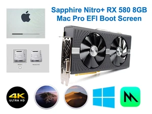 Sapphire Nitro RX580 8GB Mac Pro EFI boot screen Metal 4K native Mojave Monterey - Picture 1 of 5