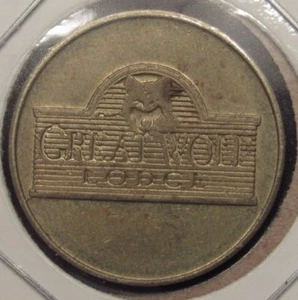 Vintage Great Wolf Lodge Wisconsin Dells, WI Amusement Token - Wisconsin Wisc. 1 - Picture 1 of 2