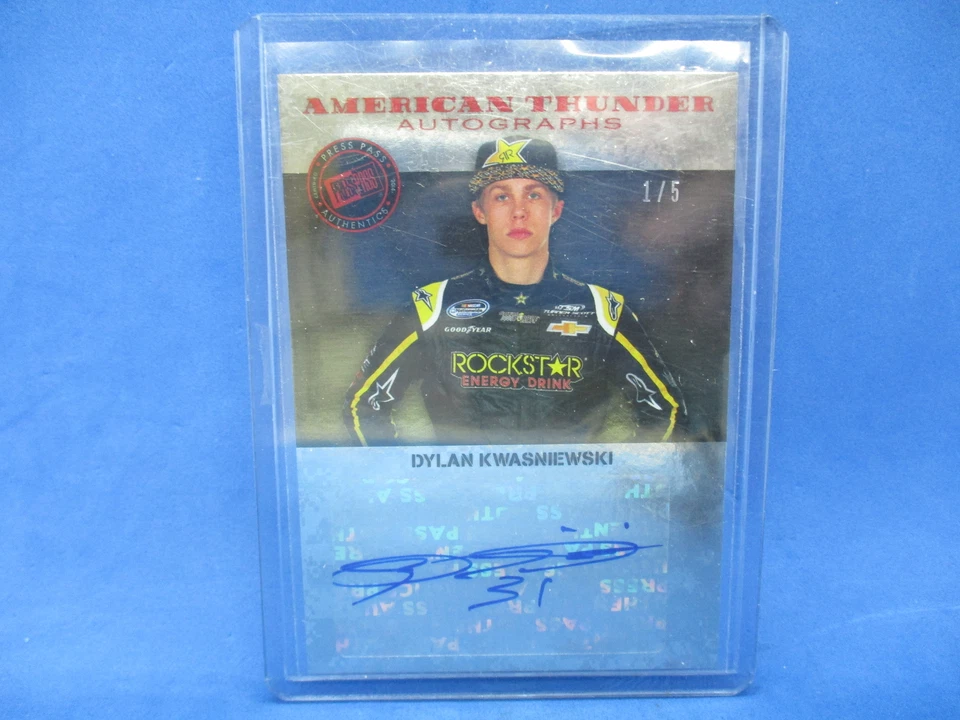 2014 Press Pass American Thunder Dylan Kwasniewski Rookie Auto RC 1/5 - Image 1 of 2