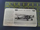 Original Ford De Luxe Club Plane Oversized Advertising Postcard 1930'S