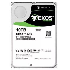 ST10000NM0086 SEAGATE Enterprise 10TB Exos X10 256MB SATA 3.5'' 6Gb/s Hard Drive - Picture 1 of 5