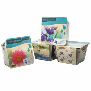 POND WATER PLANT BASKET COMPLETE PREPACKED KIT MARGINAL LILY AQUATIC GARDEN LIVE - Picture 1 of 30