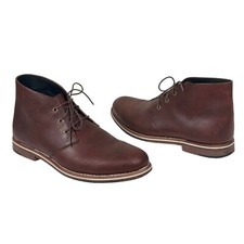 Helm Declan Chukka Boots Leather Brown Men's Size 10.5 M Lace Up Modern