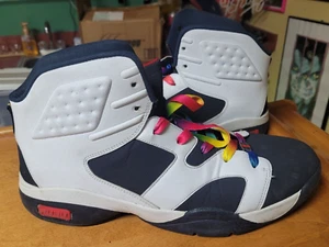 Fubu Men's Basketball Shoes White High Top Sneakers 13 Jordan 6 Knock Off Nice - Picture 1 of 7