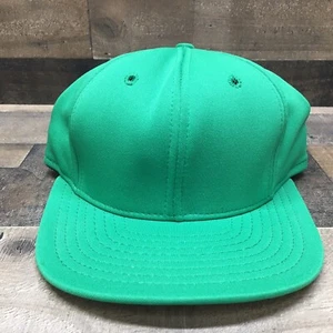 Gorra de béisbol vintage verde AJD juvenil adolescente Snapback 100 % nailon *Hecha en EE. UU.* - Imagen 1 de 12