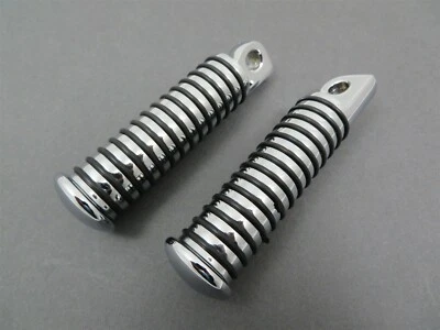 JUEGO CLAVIJAS CARRETERA PASAJERO CONTROL DELANTERO JUNTA TÓRICA CROMO HARLEY MONTAJE MACHO FX XL Foto 1 de 4