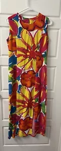 Jams World Sleeveless Natalie Dress Furphy Floral Hawaiian Size Small - Picture 1 of 12