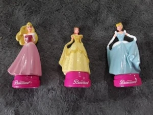 VINTAGE SET OF 3 DISNEY PRINCESS FIGURINE CHILDREN'S RUBBER STAMPS & Extras - Picture 1 of 4