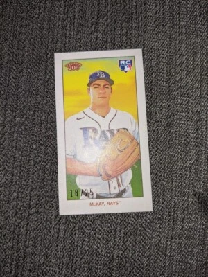 2020 Topps 206 T206 Brendan McKay Background Variation RC Series 4 SSP /25 - Image 1 of 3