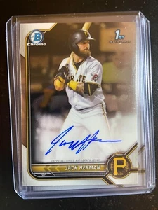2022 Bowman Chrome 1st Jack Herman Auto #CPA-JH Pittsburgh Pirates K1 - Picture 1 of 1