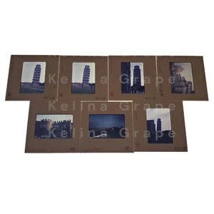 7/Lot 70er Jahre Schiefer Turm von Pisa Kleinbild Film Dia Italien Sehenswürdigkeiten Wahrzeichen - Bild 1 von 5