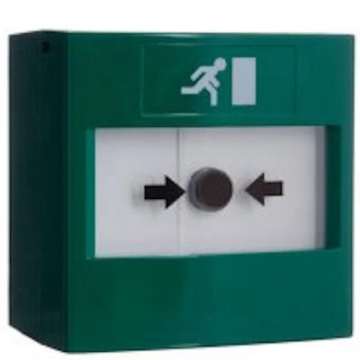 STI Break Glass Resettable Call Point GREEN -STIRPGS11-FREE POSTAGE - image 1 of 2