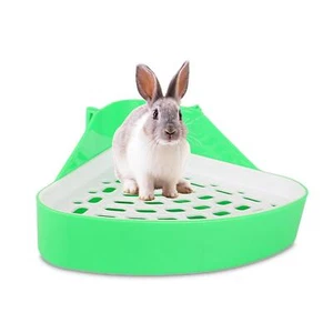 Triangle Potty Trainer Ecktoilette Kaninchentoilette Tiertoilette - Bild 1 von 8