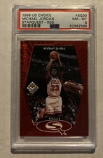 1998 UD Choice Starquest Red Michael Jordan #SQ30 PSA 8 NM-MT Chicago Bulls