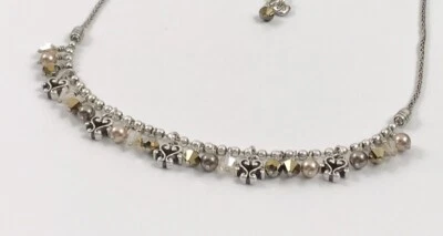 Collar Brighton Cannes Topacio Tonos Bronce Plata Cristal RETIRADO. #504 Foto 1 de 4