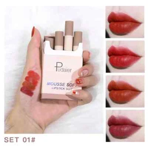 4 Color / Set Gift Magic Velvet Matte Lipstick Cosmetics Non-Stick Cup Lipsticks - Imagen 1 de 13