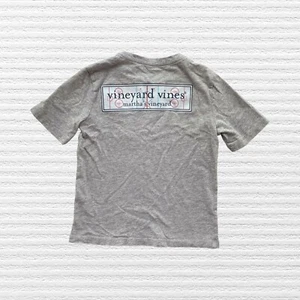 Vineyard Vines Boys Marthas Vineyard Pocket Tee Shirt Gray Short Sleeve Size 5 - Picture 1 of 11