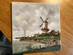 Tile Holland 6 X 6 Hand Painted Royal MOSA - Picture 1 of 5