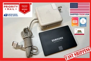 120GB SSD With OSX 10.11 El Capitan for MacBook + Magsafe 1 60W Charger COMBO - Picture 1 of 21