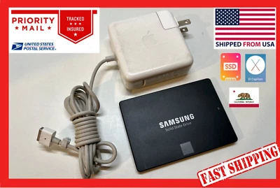120GB SSD With OSX 10.11 El Capitan for MacBook + Magsafe 1 60W Charger COMBO - Image 1 of 4
