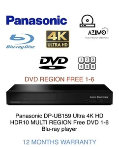 Panasonic DP-UB159 4K Multi Region DVD 1-6 Ultra HD ATMOS HDR10+ Blu-ray player - Picture 1 of 8