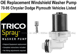 Windshield / Wiper Washer Fluid Pump (b) - Trico Spray 11-509