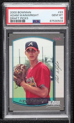 2000 Bowman Draft Adam Wainwright #93 PSA 10 GEM MT - Image 1 of 2