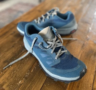 Zapato de Senderismo Salomon Outline Azul Para Hombre 10.5 UK 10 407961 ¡Pisada Inmaculada! Foto 1 de 4