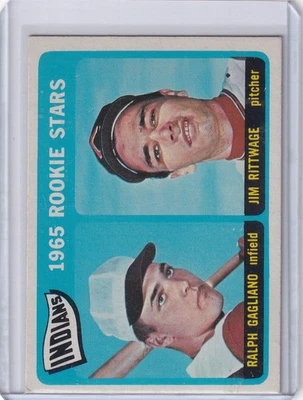 1965 Topps Baseball #501 Indians Rookies - Ralph Gagliano / Jim Rittwage RC - Image 1 of 2