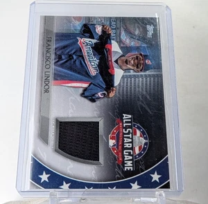 Aggiornamento Topps 2018 #AST-FL Francisco Lindor All-Star Stitches gioco indossato - Foto 1 di 2