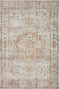 Loloi Heidi Collection HEI-02 Sage/Multi 2'-6" x 9'-6" Runner Rug - Picture 1 of 2