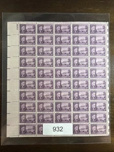 932 US Mint Sheet, 3 Cent F. D. R. White House, Mint NH - Picture 1 of 3