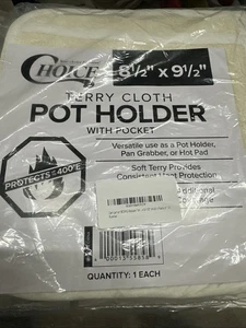 12x SCELTA Porta Pentole in Panno Terry 8,5" x 9,5" SPEDIZIONE GRATUITA SOLO USA - Foto 1 di 2