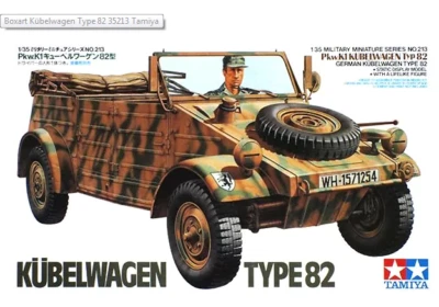 Tamiya 35213 WWII German Kubelwagen Type 82 Pkw.K1 1/35 Scala Plastica Kit - Immagine 1 di 4