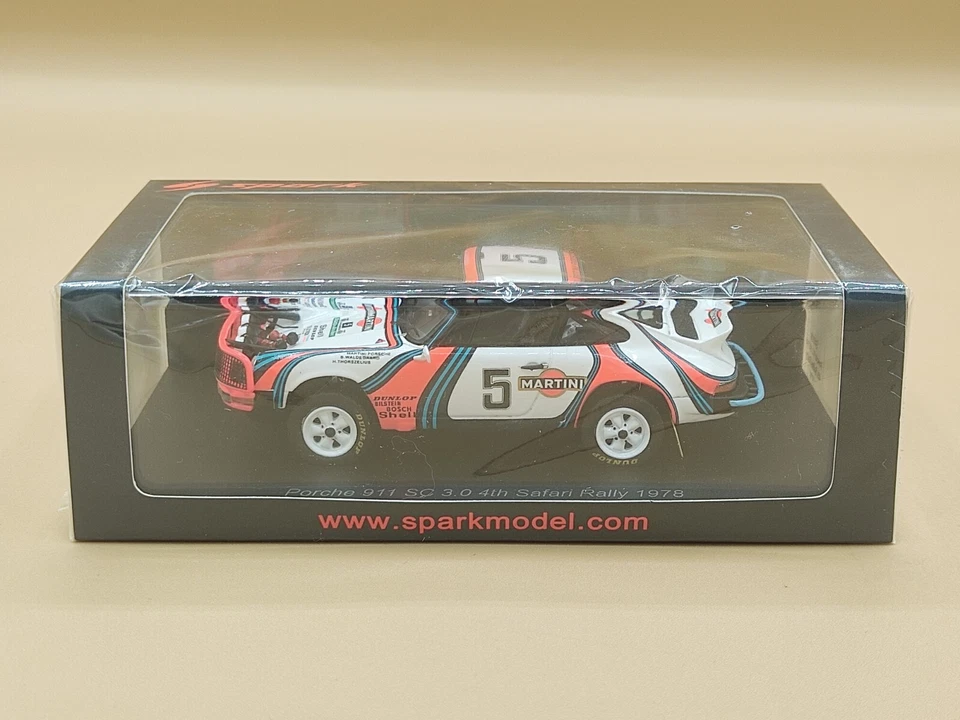 1/43 Porsche 911 SC 3.0 #5 Safari Rally 1978 Waldegaard Spark S4018 - Photo 1/1
