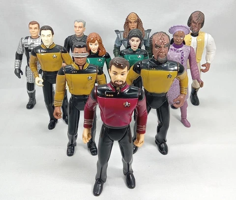 Star Trek TNG Generations Action Figure Lot with Accessories Playmates 1994 Cover