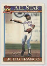 1991 Topps All-Star Factory Set Collector's Edition (Tiffany) Julio Franco #387