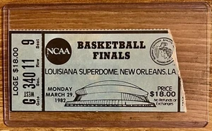 1982 NCAA FINALS TICKET🎟️MICHAEL JORDAN “THE SHOT” GAME-WINNER🏆UNC TAR HEELS - Picture 1 of 15