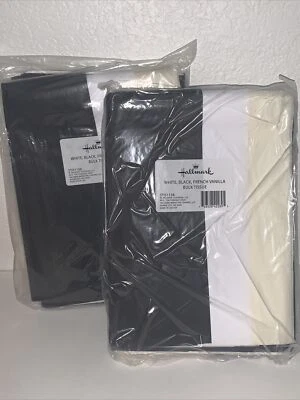 (2) Hallmark Black/White/Cream 3-Pack Bulk Tissue Paper 120 Sheets FREE US SHIP - Image 1 of 4